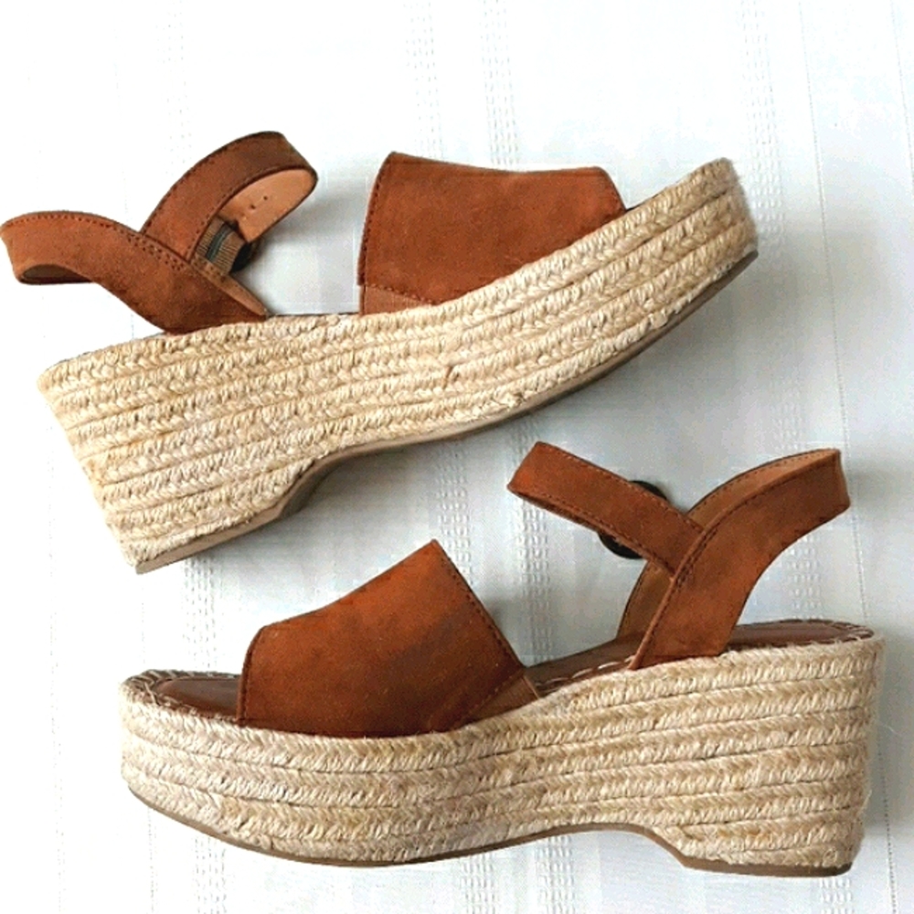 Brown Espadrille Wedges
